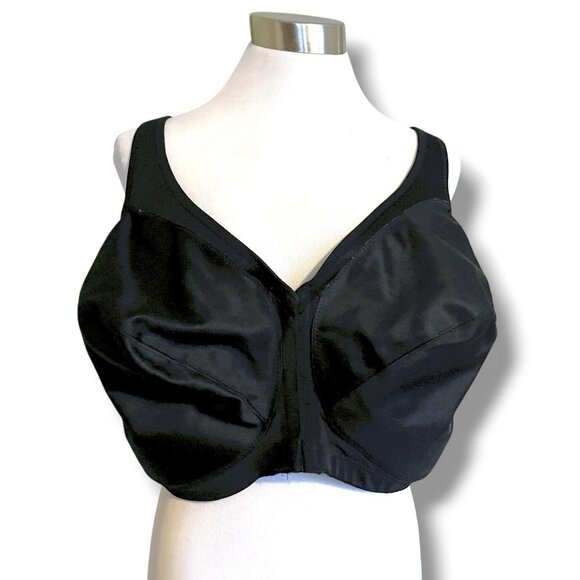 Glamorise 52DD Bra Black MagicLift Front Close Posture Back Wire Free 1265 - Picture 2 of 8